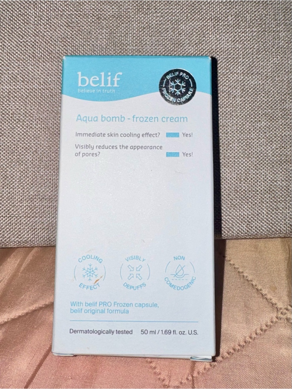 belif Aqua Bomb Frozen Cream - Cooling Hydration Cream - New